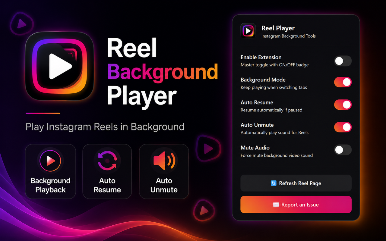Reel Background Player